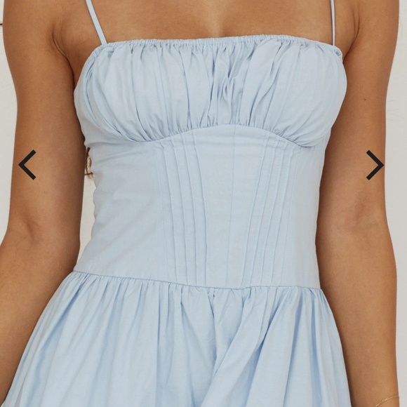 Baby Blue A-Line Maxi Dress - Picture 2 of 2